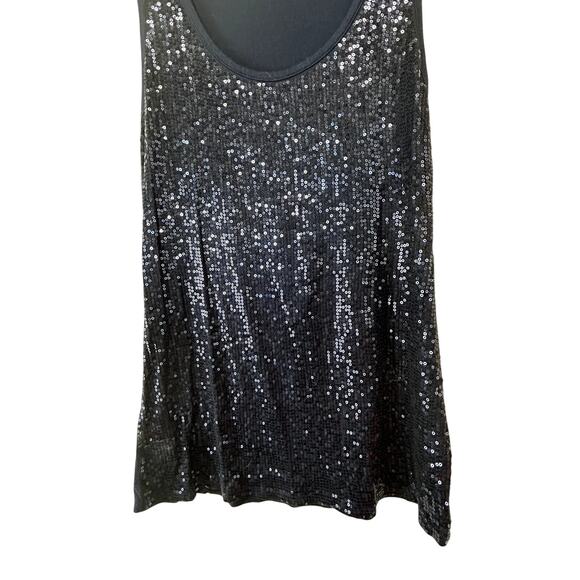 Maurice's Tank Sequins Vintage Large Navy Blue Tunic Made in Vietnam Women - Picture 4 of 6